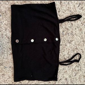 Black crop top